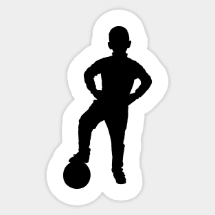 Soccer Player Boy Sticker
